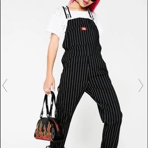 Dickies Girl Pinstripe Overalls